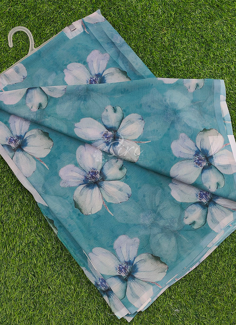 Beautiful Digital Print Soft Siri Chiffon Saree