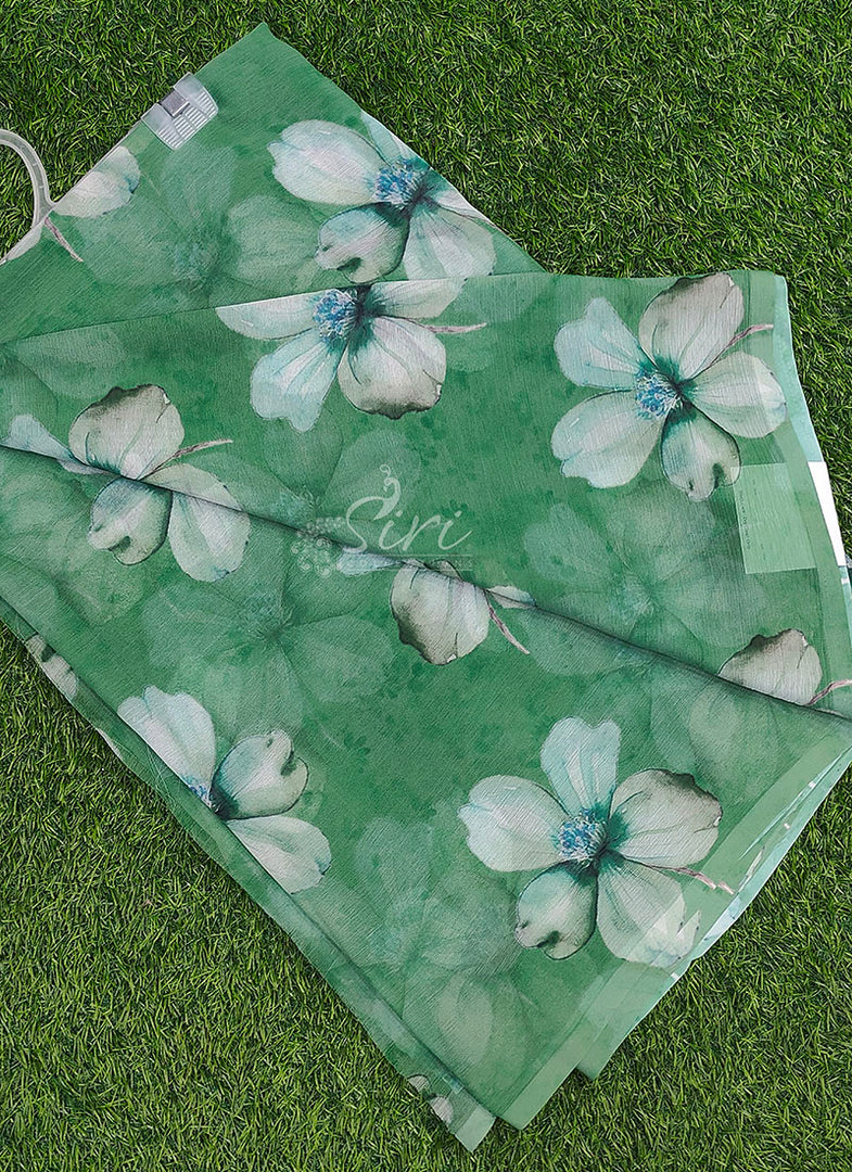 Beautiful Digital Print Soft Siri Chiffon Saree