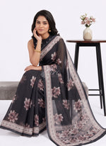Load image into Gallery viewer, Beautiful Digital Print Soft Siri Chiffon Saree with Blouse