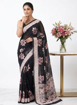 Load image into Gallery viewer, Beautiful Digital Print Soft Siri Chiffon Saree with Blouse