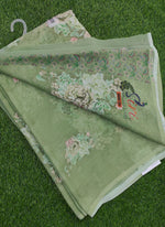 Load image into Gallery viewer, Beautiful Digital Print Soft Siri Chiffon Saree with Blouse