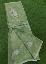 Load image into Gallery viewer, Beautiful Digital Print Soft Siri Chiffon Saree with Blouse