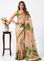 Load image into Gallery viewer, Beautiful Digital Print Soft Siri Chiffon Saree with Blouse