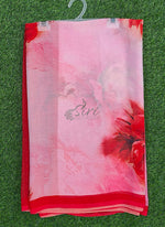 Load image into Gallery viewer, Beautiful Digital Print Soft Siri Chiffon Saree with Blouse