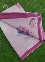 Load image into Gallery viewer, Beautiful Digital Print Soft Siri Chiffon Saree with Blouse