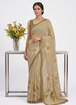 Load image into Gallery viewer, Beautiful Digital Print Soft Siri Chiffon Saree with Blouse