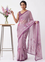 Load image into Gallery viewer, Beautiful Digital Print Soft Siri Chiffon Saree with Blouse