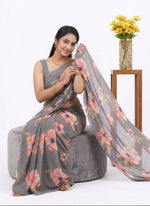 Load image into Gallery viewer, Beautiful Digital Print Premium Soft Siri Chiffon Saree