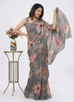 Load image into Gallery viewer, Beautiful Digital Print Premium Soft Siri Chiffon Saree