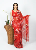 Load image into Gallery viewer, Beautiful Digital Print Premium Soft Siri Chiffon Saree