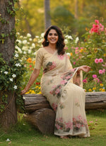 Load image into Gallery viewer, Beautiful Digital Print Premium Soft Siri Chiffon Saree
