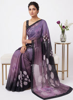 Load image into Gallery viewer, Beautiful Digital Print Soft Siri Chiffon Saree with Blouse