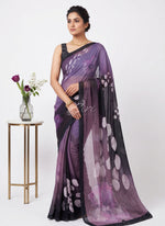 Load image into Gallery viewer, Beautiful Digital Print Soft Siri Chiffon Saree with Blouse