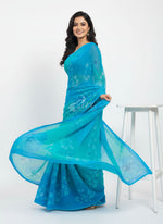 Load image into Gallery viewer, Beautiful Digital Print Soft Siri Chiffon Saree with Blouse