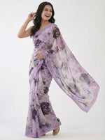 Load image into Gallery viewer, Beautiful Digital Print Soft Siri Chiffon Saree with Blouse