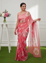 Load image into Gallery viewer, Beautiful Digital Print Premium Soft Siri Chiffon Saree