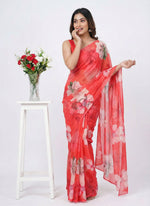 Load image into Gallery viewer, Beautiful Digital Print Premium Soft Siri Chiffon Saree