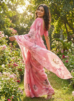 Load image into Gallery viewer, Beautiful Digital Print Premium Soft Siri Chiffon Saree