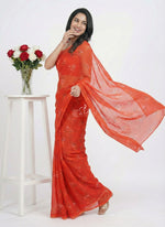 Load image into Gallery viewer, Beautiful Digital Print Premium Soft Siri Chiffon Saree