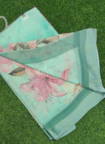 Load image into Gallery viewer, Beautiful Digital Print Soft Siri Chiffon Saree with Blouse