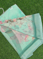 Load image into Gallery viewer, Beautiful Digital Print Soft Siri Chiffon Saree with Blouse