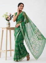 Load image into Gallery viewer, Beautiful Digital Print Soft Siri Chiffon Saree with Blouse