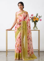Load image into Gallery viewer, Beautiful Digital Print Soft Siri Chiffon Saree with Blouse