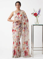 Load image into Gallery viewer, Siri Collections Premium Digital Print Soft Chiffon Saree