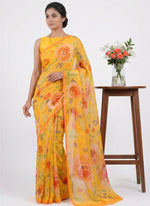 Load image into Gallery viewer, Siri Collections Premium Digital Print Soft Chiffon Saree