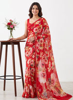 Load image into Gallery viewer, Siri Collections Premium Digital Print Soft Chiffon Saree