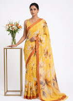 Load image into Gallery viewer, Beautiful Digital Print Soft Siri Chiffon Saree with Blouse