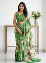 Load image into Gallery viewer, Siri Collections Digital Print Soft Siri Chiffon Saree with Blouse