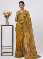 Load image into Gallery viewer, Siri Collections Digital Print Soft Siri Chiffon Saree with Blouse