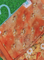 Load image into Gallery viewer, Siri Collections Digital Print Soft Siri Chiffon Shaded Orange Colour Saree