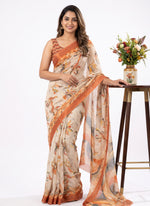 Load image into Gallery viewer, Siri Collections Digital Print Soft Siri Chiffon Saree with Blouse
