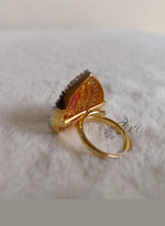 Load image into Gallery viewer, Beautiful AD stones Adjustable Cocktail Ring
