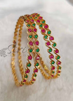 Load image into Gallery viewer, Lovely Set of Four Bangles in Multi Stones