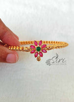 Load image into Gallery viewer, Designer Bangle Kada in Kemp Stone