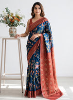 Load image into Gallery viewer, Siri Collections Premium Digital Print Jacquard Crepe Silk Saree