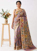 Load image into Gallery viewer, Siri Collections Premium Digital Print Jacquard Crepe Silk Saree