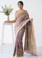 Load image into Gallery viewer, Siri Collections Premium Digital Print Jacquard Crepe Silk Saree