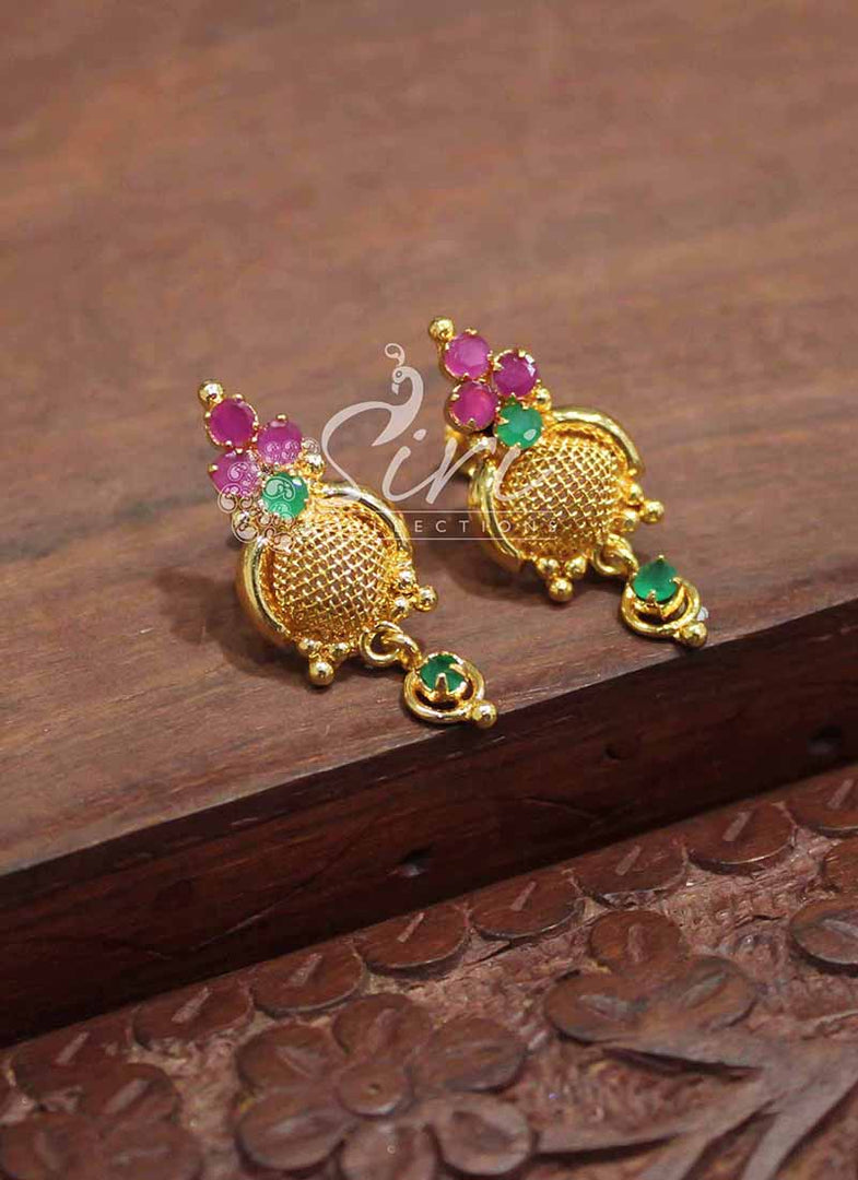 Micro Polish Gold Plated Earrings