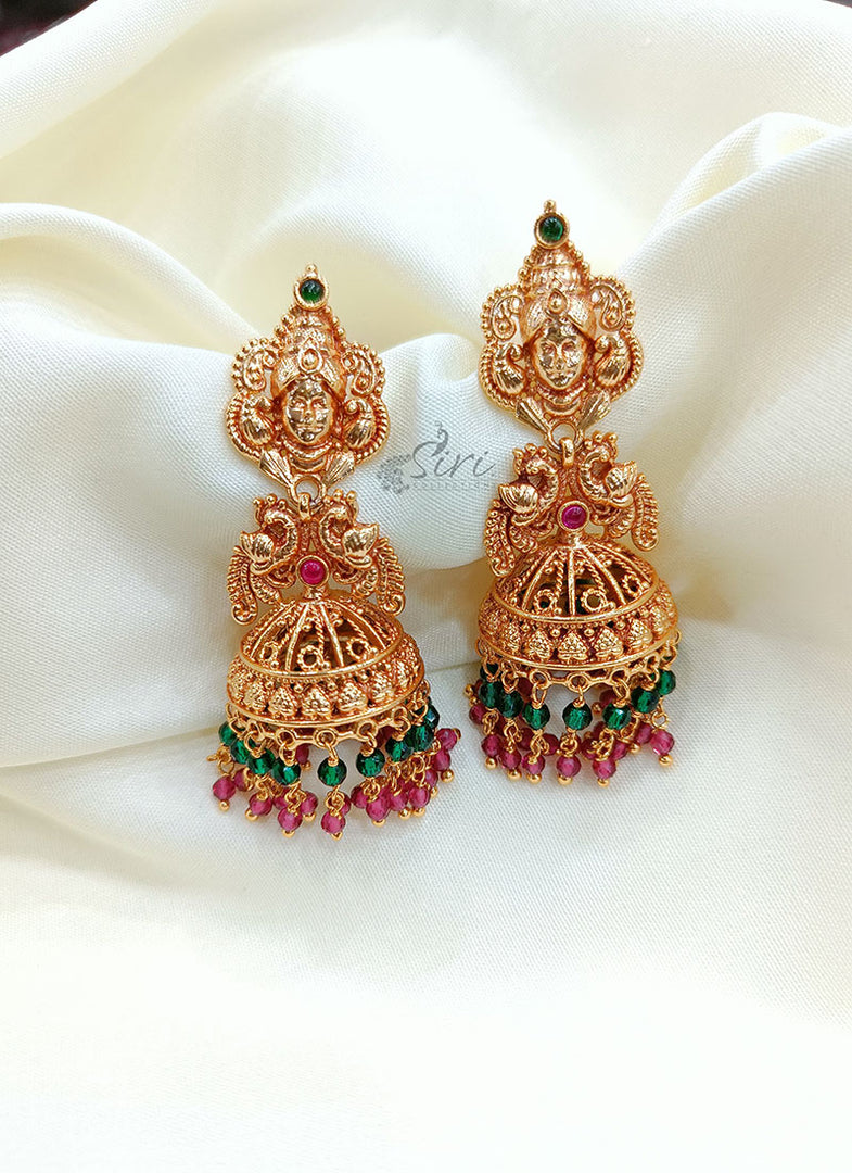 Beautiful Goddess Lakshmi Buttalu Jhumkas