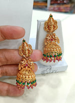 Load image into Gallery viewer, Beautiful Goddess Lakshmi Buttalu Jhumkas