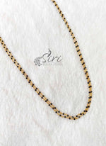 Load image into Gallery viewer, Lovely Two Line Black Spinels Mangalsutra Chain