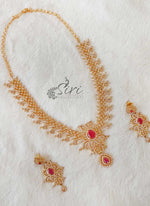 Load image into Gallery viewer, Beautiful AD Stone Designer Necklace Set