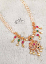 Load image into Gallery viewer, Trendy Offwhite Pearl Beads Chain in Designer Pendant