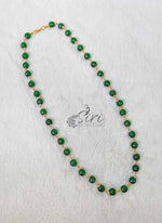 Load image into Gallery viewer, Simple Green Onyx Beads Maala Chain Necklace