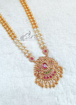 Load image into Gallery viewer, Beautiful Necklace Haaram in Multi Colour Stone Pendant
