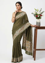Load image into Gallery viewer, Siri Collections Digital Print Pure Viscose Crepe Silk Saree with Blouse